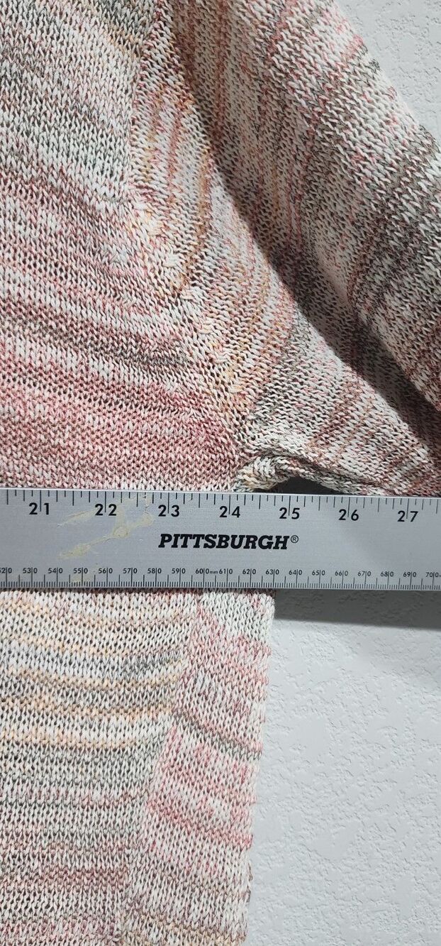 Old Navy Cardigan Knit Sweater Women's Multicolor Pockets Size M 3/4 Sleeves - Picture 9 of 11